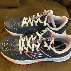 New Balance Blue, Gray and Orange Shoes